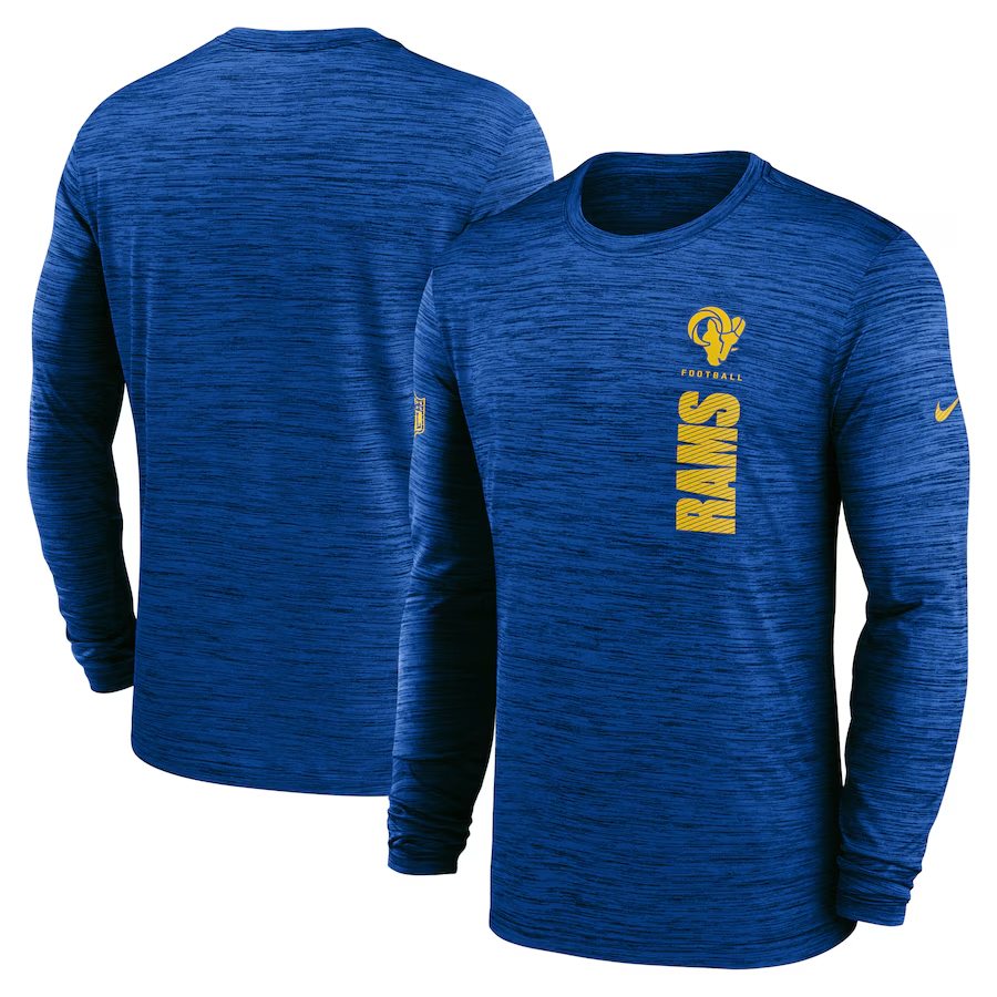 Men Los Angeles Rams blue 2024 Nike NFL long sleeve t shirts